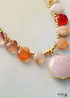 Boho Necklace, Rose Quartz Pendant Necklace